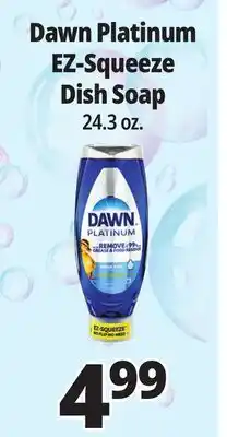 Ocean State Job Lot Platinum EZ-Squeeze Dish Soap offer