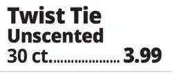 Ocean State Job Lot Twist Tie Unscented offer