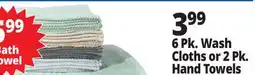 Ocean State Job Lot 6 PK. Wash Cloths or 2pk. Hand Towels offer