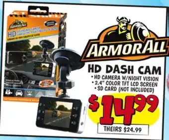 Ollie's ARMOR ALL HD DASH CAM offer