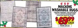 Ollie's MACHINE WASHABLE RUGS offer