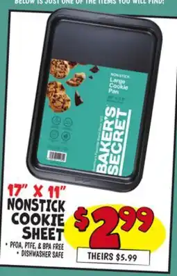 Ollie's 17 X 11 NONSTICK COOKIE SHEET offer