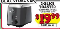 Ollie's BLACK & DECKER 2-SLICE TOASTER offer