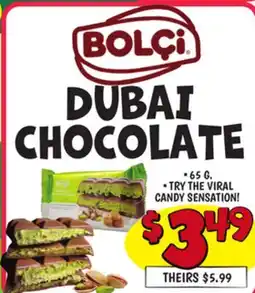 Ollie's BOLCI DUBAI CHOCOLATE offer