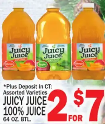 C Town JUICY JUICE 100% JUICE offer