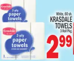 C Town KRASDALE TOWELS 3 Roll Pkg offer
