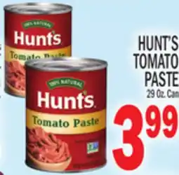 C Town HUNT'S TOMATO PASTE offer