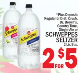 C Town SCHWEPPES SELTZER offer