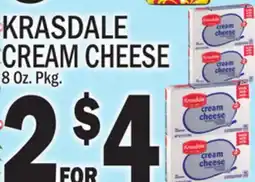 C Town KRASDALE CREAM CHEESE offer