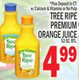 C Town TREE RIPE PREMIUM ORANGE JUICE offer