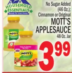 C Town MOTT'S APPLESAUCE offer