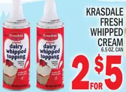 C Town KRASDALE FRESH WHIPPED CREAM offer