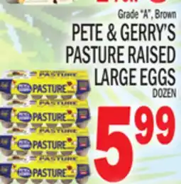 C Town PETE & GERRY'S PASTURE RAISED LARGE EGGS offer