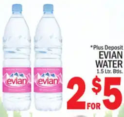 C Town EVIAN WATER offer