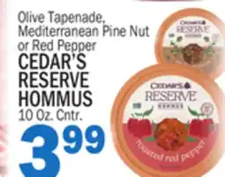 C Town CEDAR'S RESERVE HOMMUS offer