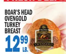 C Town BOAR'S HEAD OVENGOLD TURKEY BREAST offer