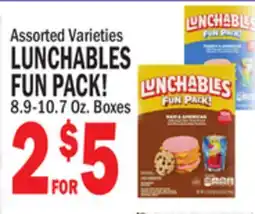 C Town LUNCHABLES FUN PACK 8.9-10.7 Oz. Boxes offer