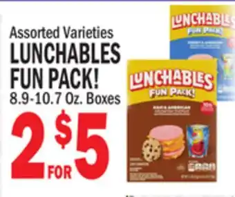 C Town LUNCHABLES FUN PACK 8.9-10.7 Oz. Boxes offer