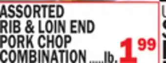 C Town ASSORTED RIB & LOIN END PORK CHOP COMBINATION offer