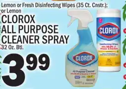 C Town CLOROX ALL PURPOSE CLEANER SPRAY 32 Oz. Btl offer