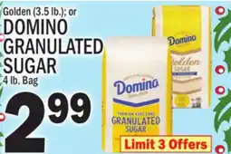 C Town DOMINO GRANULATED SUGAR 4 lb. Bag offer