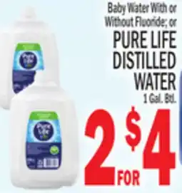 C Town PURE LIFE DISTILLED WATER offer