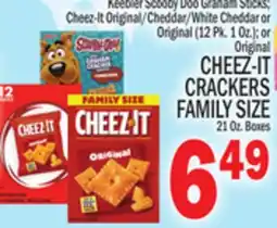 C Town CHEEZ-IT CRACKERS FAMILY SIZE 21 Oz. Boxes offer