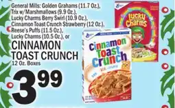 C Town CINNAMON TOAST CRUNCH, 12 Oz. Boxes offer