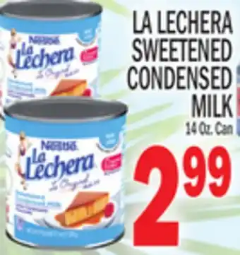 C Town LA LECHERA SWEETENED CONDENSED MILK offer