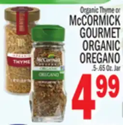 C Town McCORMICK GOURMET ORGANIC OREGANO offer