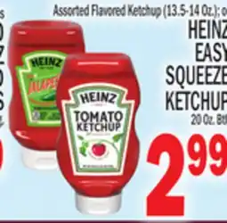 C Town HEINZ EASY SQUEEZE KETCHUP 20 Oz. Btl offer