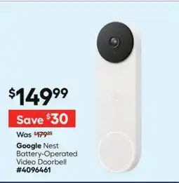 Lowe's Nest Battery-Operated Video Doorbell offer