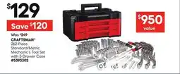 Lowe's Standard/Metric Mechanic's Tool Set with 3-Drawer Case offer