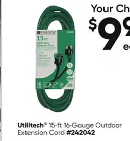 Lowe's 15-ft 16-Gauge Outdoor Extension Cord offer