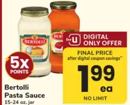 ACME Bertolli Pasta Sauce offer