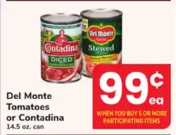 ACME Del Monte Tomatoes or Contadina offer