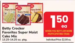 ACME Betty Crocker Favorites Super Moist Cake Mix offer