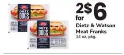 ACME Dietz & Watson Meat Franks offer