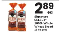 ACME Signature SELECT 100% Whole Wheat Bread offer