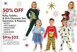 Boscov's Baby, Toddler, & Girls Character Sets, Separates, & Pajamas. BLUEY offer
