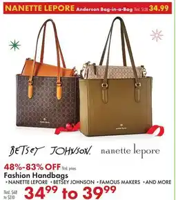 Boscov's Fashion Handbags offer