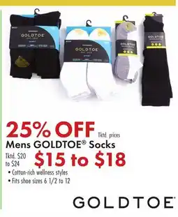 Boscov's Mens GOLDTOE Socks offer