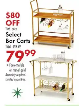 Boscov's Select Bar Carts offer