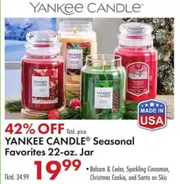 Boscov's YANKEE CANDLE Seasonal Favorites 22-oz. Jar offer