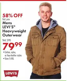 Boscov's Mens LEVI'S Heavyweight Outerwear offer