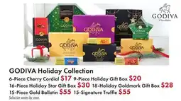 Boscov's GODIVA Holiday Collection offer
