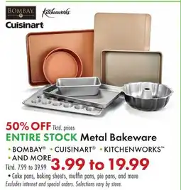 Boscov's ENTIRE STOCK Metal Bakeware offer