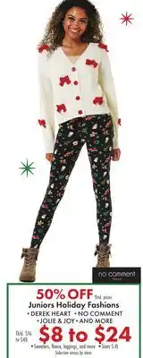 Boscov's Juniors Holiday Fashions offer