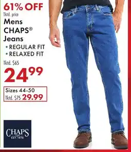 Boscov's Mens CHAPS Jeans offer