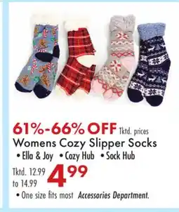 Boscov's Womens Cozy Slipper Socks offer